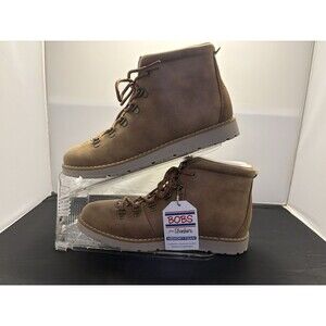 Bobs from Skechers Women's Alpine MT Gato Ankle Boots Size 9.5 Leopard Tongue